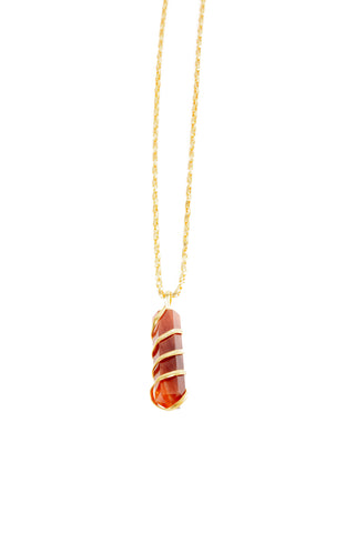 Carnelian Necklace For The Sacral Chakra