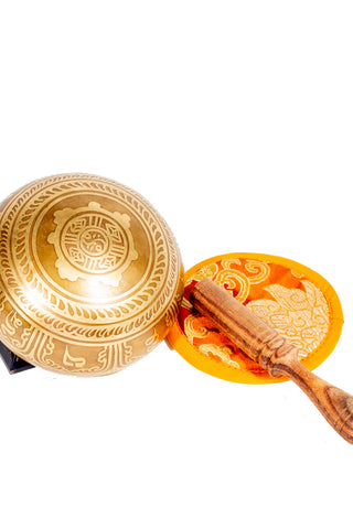 Tibetan Singing Bowl with OM sign