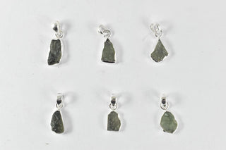 Intuitively chosen Moldavite Sterling Silver pendant, Saged and Blessed (1.9-2.9 Grams)