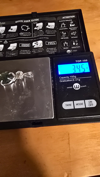 Moldavite and kundalini citrine silver pendant. (3.45 grams) for Donna Marie