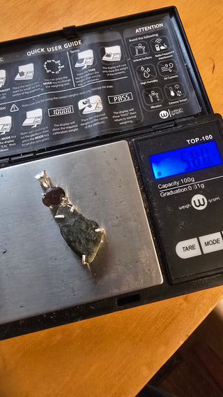 Moldavite with agni mani custom listing for wildchildox1