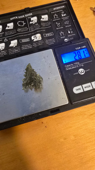 Moldavita de 2.81 gramos para cataleya