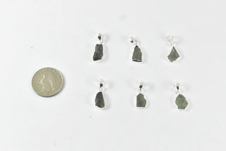 Intuitively chosen Moldavite Sterling Silver pendant, Saged and Blessed (1.9-2.9 Grams)