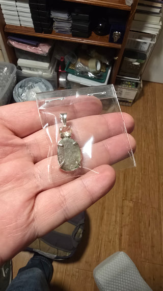 Special listing for Jesus Solano, Moldavite and African kundalini citrine.