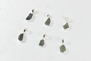 Intuitively chosen Moldavite Sterling Silver pendant, Saged and Blessed (1.9-2.9 Grams)