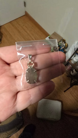Special listing for Jesus Solano, Moldavite and African kundalini citrine.