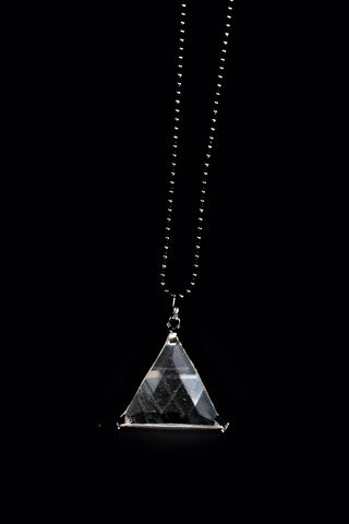 Triángulo Vogel Estrella De David Colgante De Cuarzo Transparente
